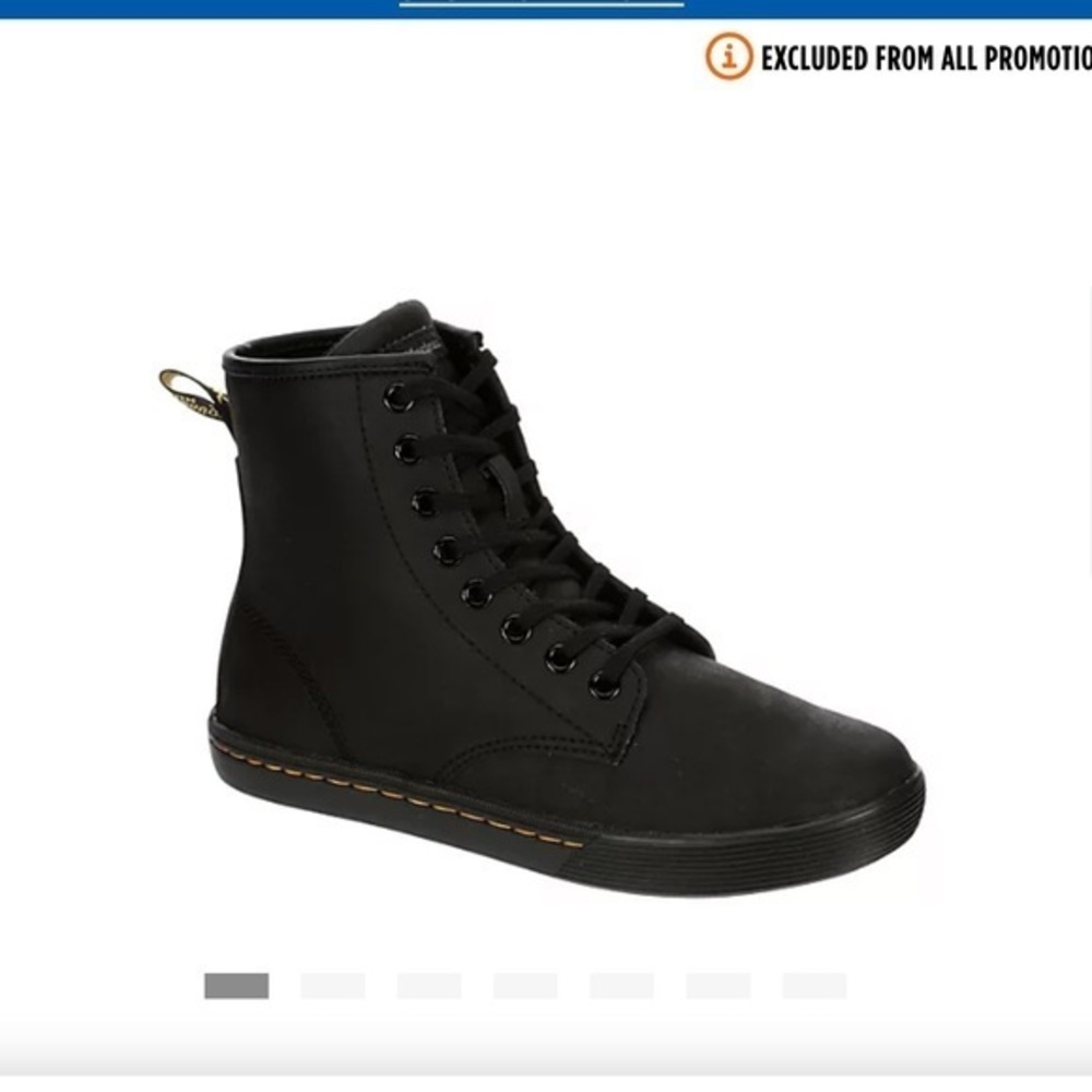 DR.MARTENS WOMENS SHERIDAN LACE-UP BOOT - BLACK size 6